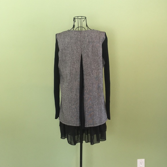 Black & Grey Dress Top - Picture 4 of 7